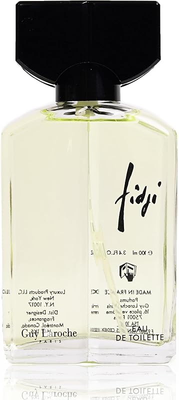 Guy Laroche Fidji Eau de Toilette, Parfum pour Femme, Rafraîchissant, Vif et Floral, Notes d'Ylang-Ylang, Jasm