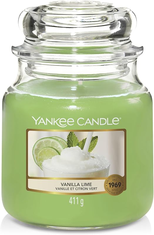 Yankee Candle Medium Jar Candle, Vanilla Lime