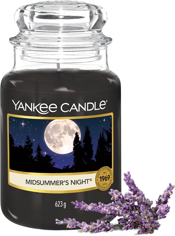 Yankee Candle Summer Night Scented Candle | Jar Size | Long Lasting Candle Up to 150 Hours Burn Time | Gifts f
