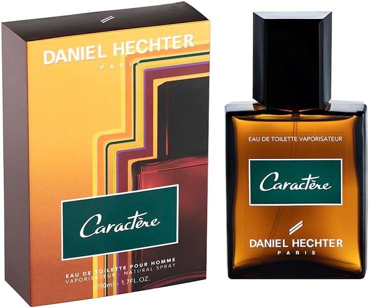 DANIEL HECHTER - Men's Character Eau de Toilette - 50 ml | Leather woody fragrance, fresh bergamot notes, dist