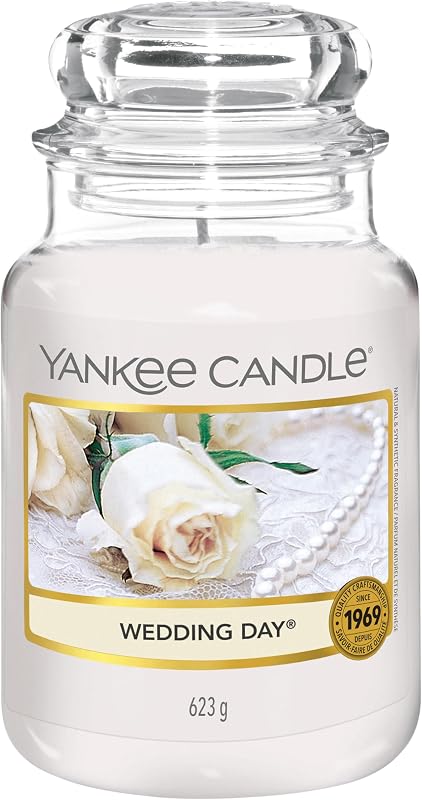 Yankee Candle Scented Jar Candle | Large Size | Wedding Day | Up to 150 Hours Burn Time