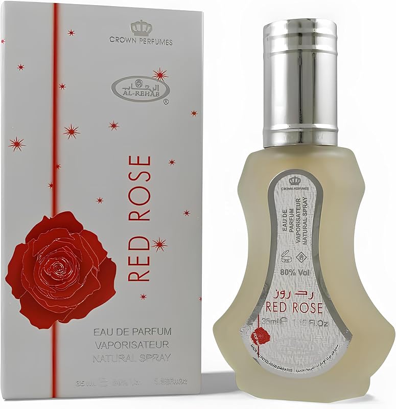 Red Rose Al Rehab Eau de Parfum Floral Spray 35 ml Rose, Pink Berries & Vanilla - For Women & Men
