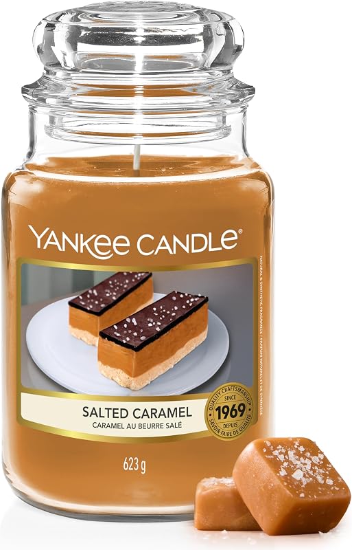 Yankee Candle Scented Candle | Salted Butter Caramel Large Jar Candle | Long Burning Candles: Up to 150 Hours 