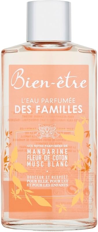 Bien-Etre Eau Parfumed Mandarin Flower Cotton White Musk Spray 250 ml | Practical portable format, Natural ess