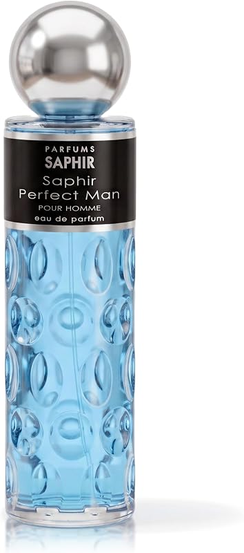 Parfums Saphir Perfect Man Eau de Parfum Spray for Men - 200 ml