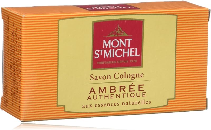Mont St Michel - Solid Cologne Soap - Authentic Amber - 125 g - Pack of 8