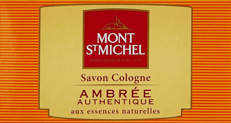 Mont St Michel - Perfumer since 1920 - Solid Cologne Soap - Authentic Amber Fragrance - The soap of 125g