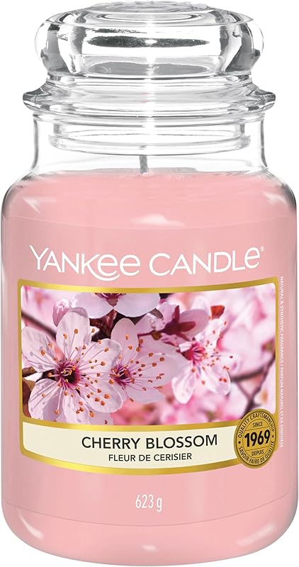Yankee Candle Scented Jar Candle | Large Size | Cherry Blossom | Up to 150 Hours Burn Time | Mother's Day Gift