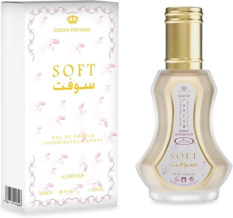 Soft Al Rehab Sweet Caramel Vanilla Citrus Perfume 35 ml – Oriental Musk Eau de Parfum for Women & Men