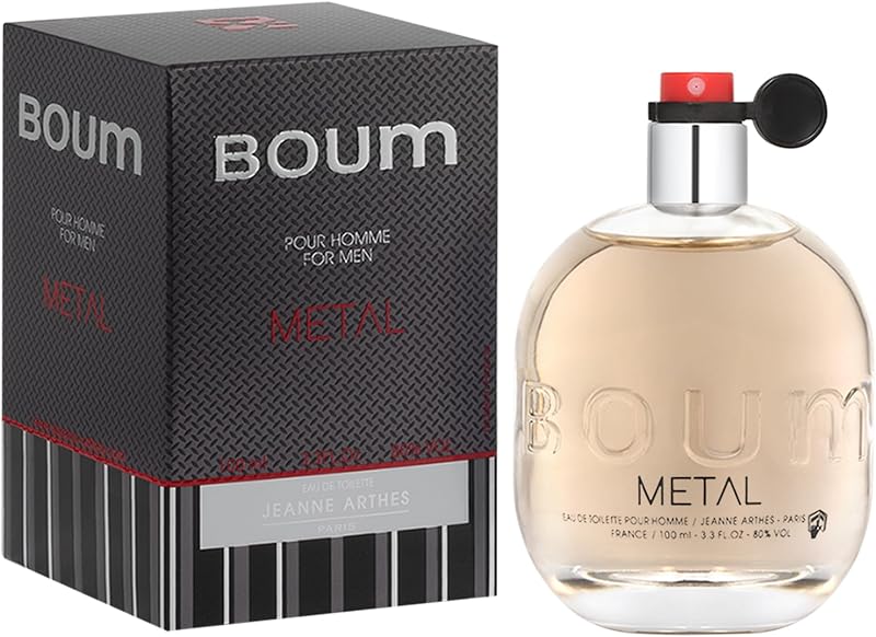 JEANNE ARTHES - Boum Metal - Eau de Toilette - Men - Made in France - 100 ml