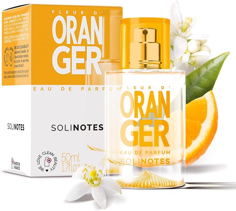 SOLINOTES Women's Orange Blossom Eau De Parfum - Floral and Soothing Fragrance - Perfect Gift for Her - 50 ml