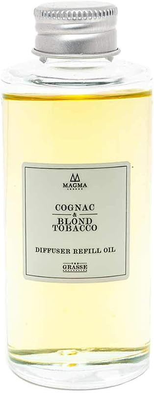 Magma London - Cognac & Blond Tobacco - Luxury Reed Diffuser - 100ml Refill Oil