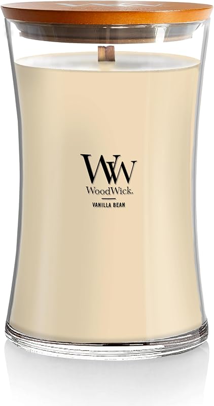 WoodWick Large Scented Jar Candle with Crackling Wick, Cinnamon Chai, Burn Time Up to 130 Hours