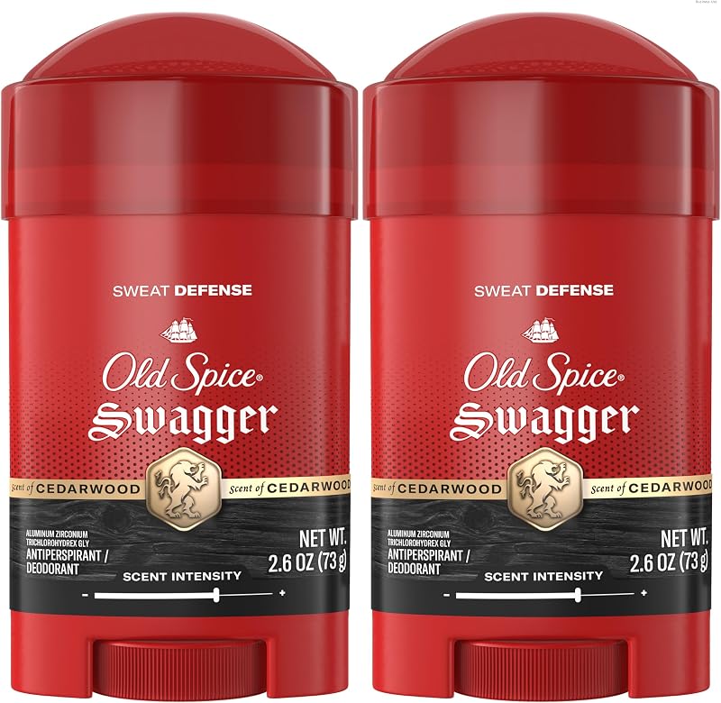 Old Spice Sweat Defense Lot de 2 déodorants et anti-transpirants pour homme, protection ultime 24h/24, 73,7 g