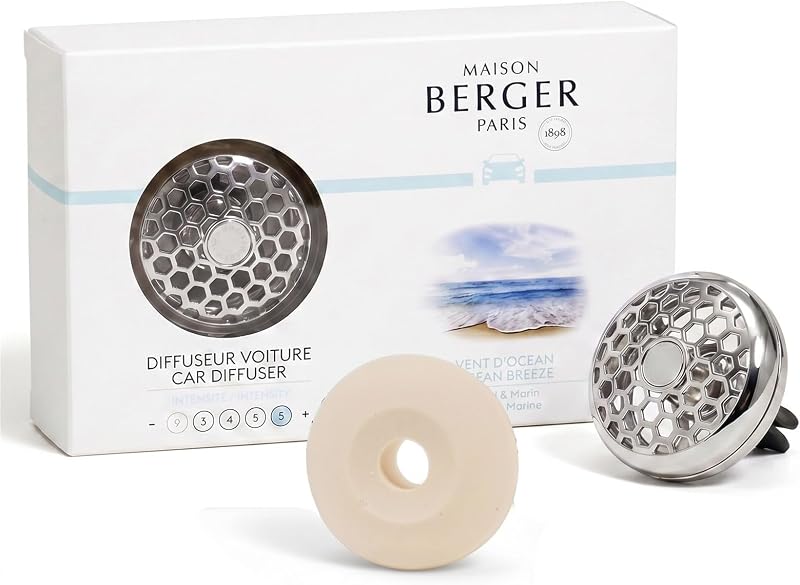 Maison Shepherd Car Ocean Wind Diffuser, Metal Clip & Refill Included | Metal clip for air vent, Ocean Vent re