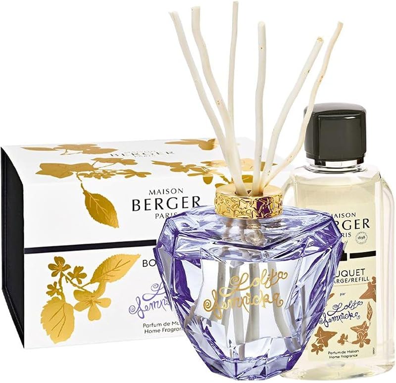 Maison Berger - Lolita Lempicka Parma Scented Bouquet - Home Fragrance Diffuser + 6 Sticks + 1 Fragrance Refil