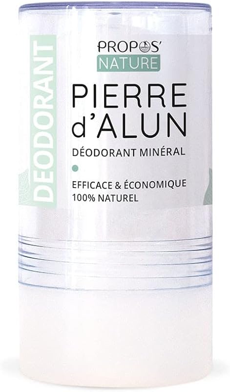 Organic Alum Stone Mineral Deodorant - 115 g - 100% Natural - Alcohol Free - Fragrance Free - No Colouring - N