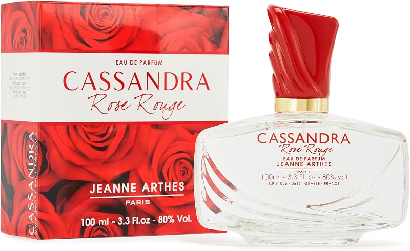 JEANNE ARTHES - Women's Perfume Cassandra Rose Rouge - Eau de Parfum - Spray Bottle 100 ml - Made in France in