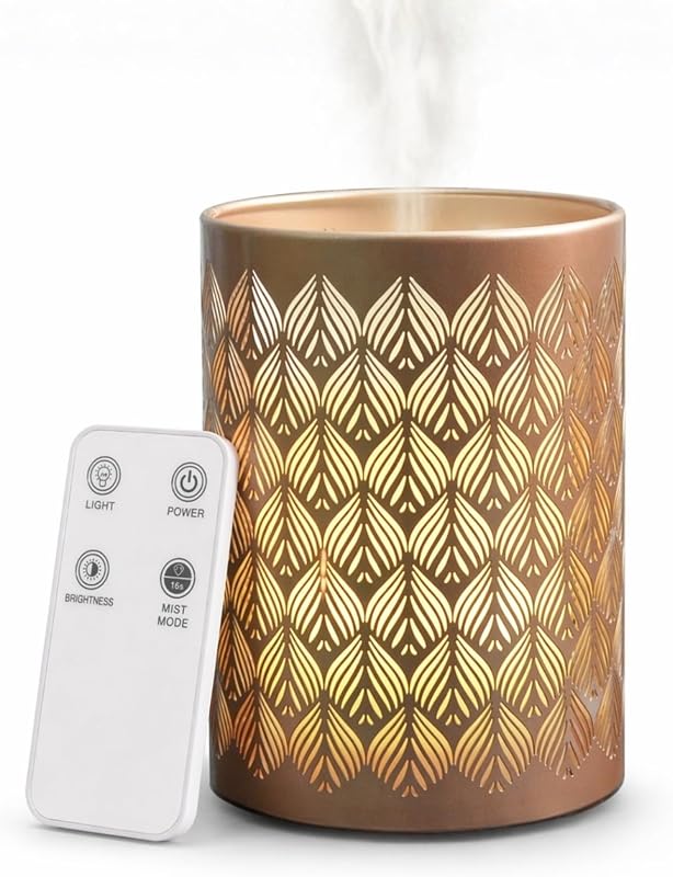 Zen'Arôme Vienna Essential Oil Diffuser – Ultrasonic Multifunction Cold Aromatherapy – Home Fragrance – Remote
