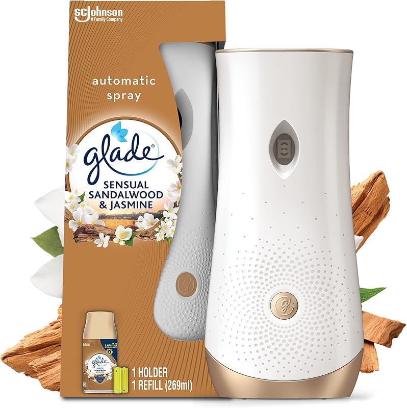 Glade Automatic Spray Diffuser – Infused with Essential Oils – Up to 2 Months Fragrance – Sensual Sandalwood a