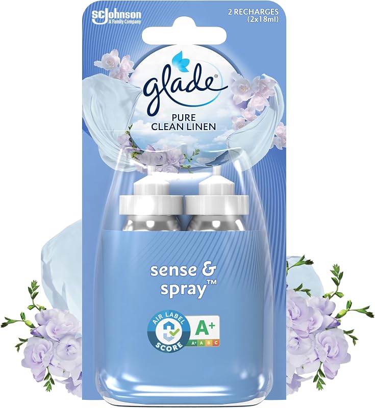 Glade Sense et Spray Duopack Motion Sensing Diffuser Refill - Infused with Essential Oils - Up to 4 Months Fra