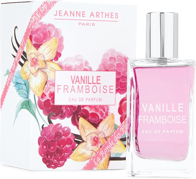 JEANNE ARTHES - Women's Perfume La Ronde des Fleurs - Vanilla Raspberry - Eau de Parfum - Spray Bottle 30 ml -
