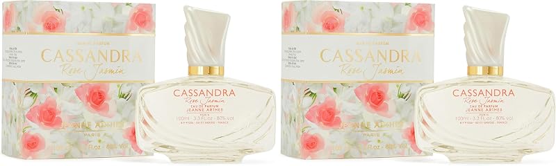 JEANNE ARTHES - Women's Perfume Cassandra Rose Jasmine - Eau de Parfum - Spray Bottle 100 ml - Made in France 