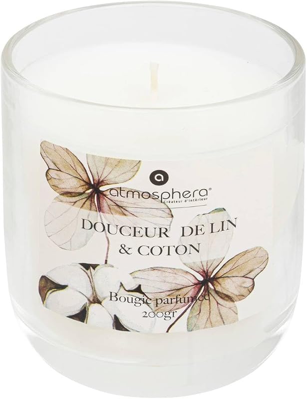 Atmosphera Oudy Bell Scented Candle 200 g Cotton Flower