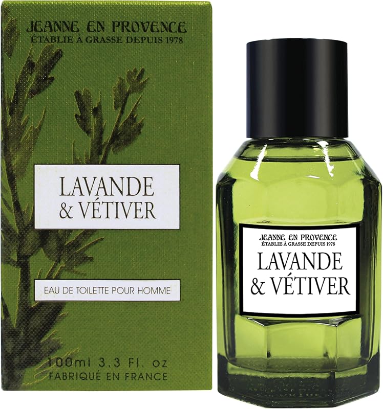 Jean En Provence Eau De Toilette for Men - Lavender and Vetiver Fragrance - Natural Ingredients - Made in Fran