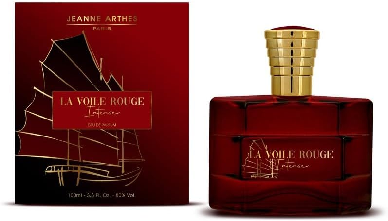 JEANNE ARTHES - Men's Perfume La Voile Rouge Intense - Eau de parfum - Spray bottle 100 ml - Made in France in