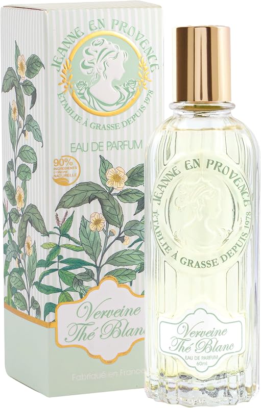 JEANNE EN PROVENCE - Women's Perfume Verbena White Tea - Eau de Parfum - Spray Bottle 60 ml - Made in France i