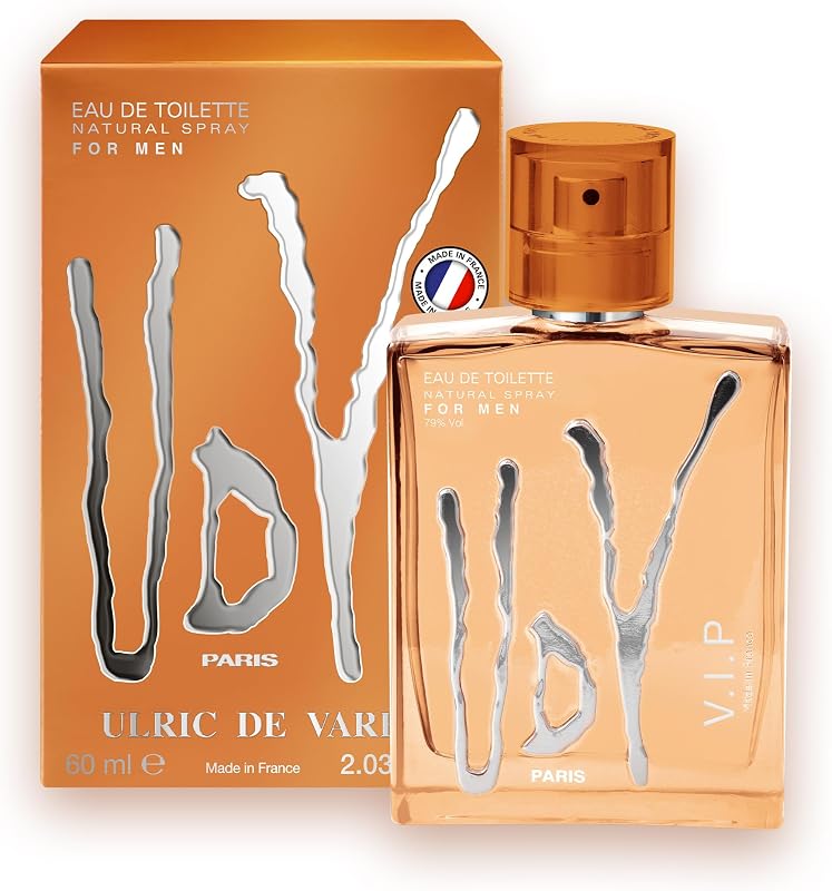 ULRIC DE VARENS - UDV VIP Eau De Toilette - Woody, Marine, Sparkling Citrus - Men's Perfume - Spray - Made in 