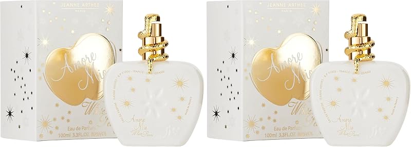 JEANNE ARTHES - Amore Mio White Pearl Eau de Parfum for Women - Oriental - Pink and Vanilla - Made in France i