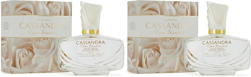 JEANNE ARTHES - Women's Perfume Cassandra Roses Blanches - Eau de Parfum - Spray Bottle 100 ml - Made in Franc