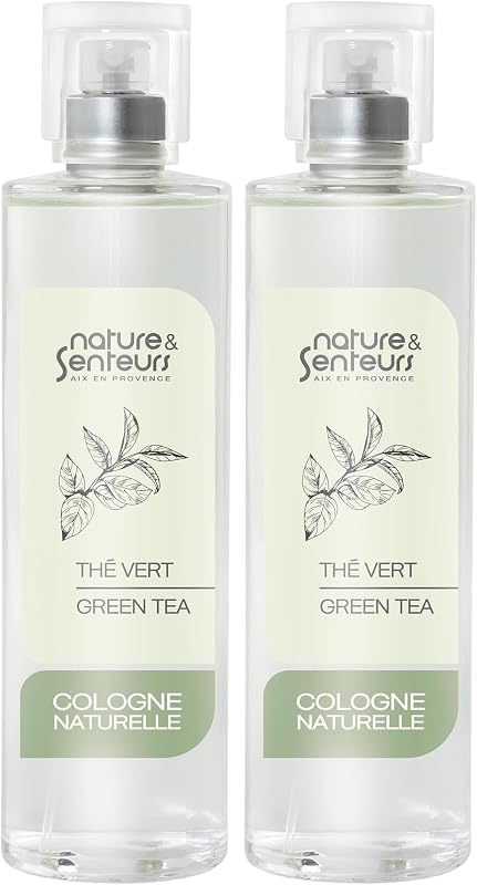 Eau de Cologne Green Tea ● Mixed Fragrance ● Woody and Floral Made in France ● 98% Natural Origin ● 100ml ● na