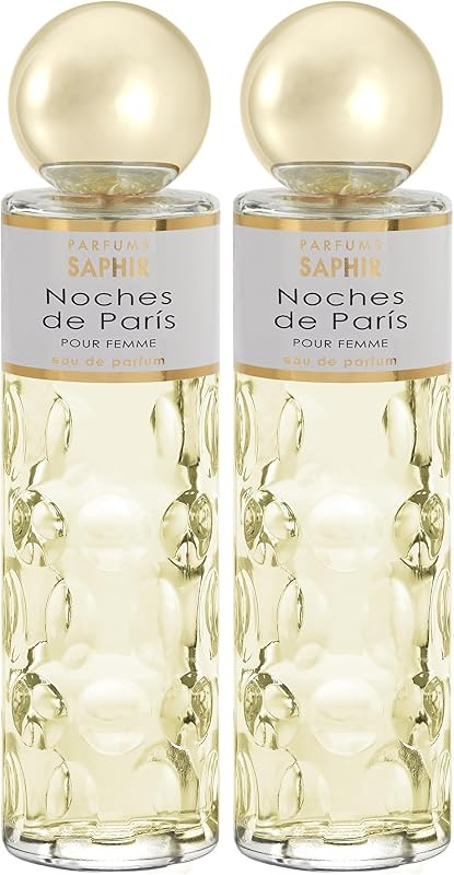 Parfums Saphir Noches de París Women's Eau de Parfum Spray 200 ml (Pack of 2)