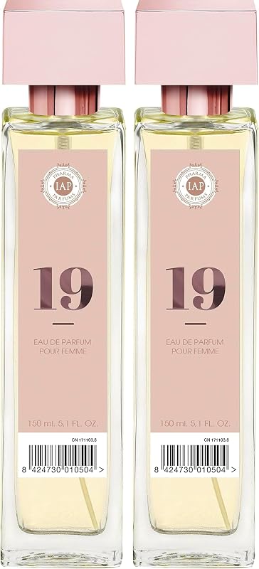 IAP Pharma Parfums Nº 19 Women's Fruity Eau de Parfum Spray 150 ml (Pack of 2)