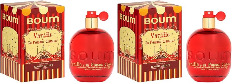 JEANNE ARTHES - Women's Perfume Boum Vanilla & Sa Pomme d'Amour - Eau de Parfum - Spray Bottle 100 ml - Made i