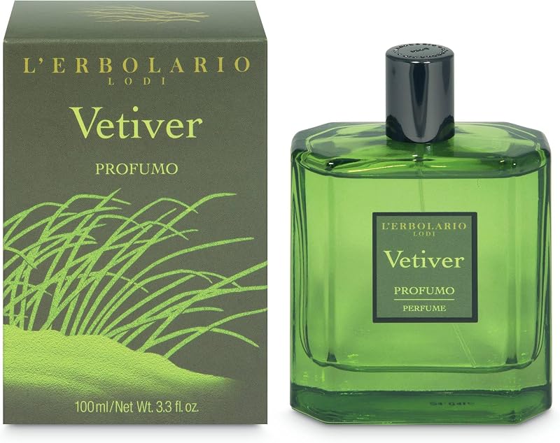 L'Erbolario Vetiver Eau de Parfum for Men with Citrus and Woody Scent from Spicy and Musk Notes Made in Italy 