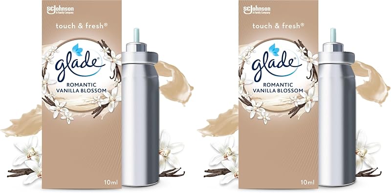 Glade Touch&Fresh Romantic Vanilla Refill - Infused With Essential Oils (Pack of 2)