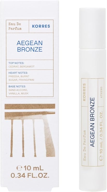 Aegean Bronze Eau de Parfum Travel Size 10 ml | Vegan travel size with notes of bergamot, frangipani, burnt su
