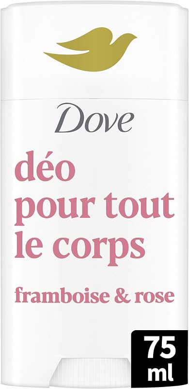 Dove - Deodorant for the whole body - Stick- Raspberry & Rose - Anti Odors and White Traces 72h - Designed for