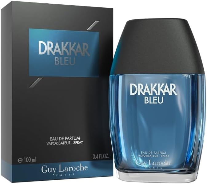Drakkar Bleu by Guy Laroche, Iconic, Powerful, Aquatic and Fresh Eau de Parfum for Men, 100 ml