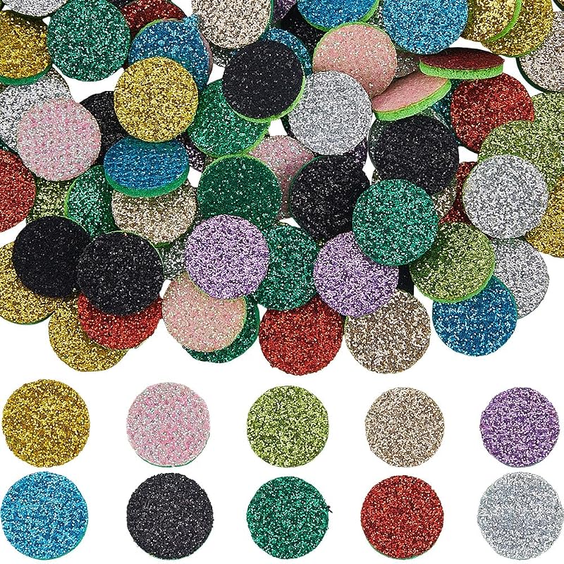 SUNNYCLUE 100 Refill Pads for Essential Oils Perfume Pads 15 x 3 mm Cotton Colorful Random Flat Round Microfib