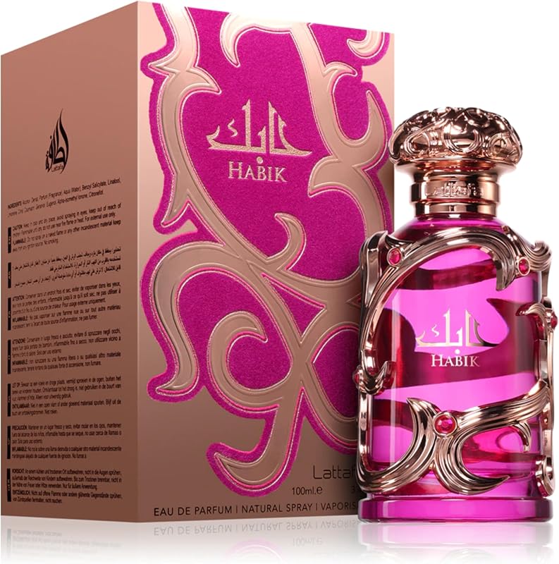 Habik for Women by Lattafa Parfums - Eau de Parfum 100ml - Fruity Floral Long Lasting Perfume for Women - Eleg