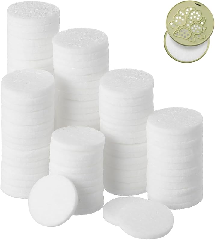 GALPADA Lot de 100 tampons diffuseurs en coton remplaçables pour aromathérapie et collier diffuseur d'huiles e
