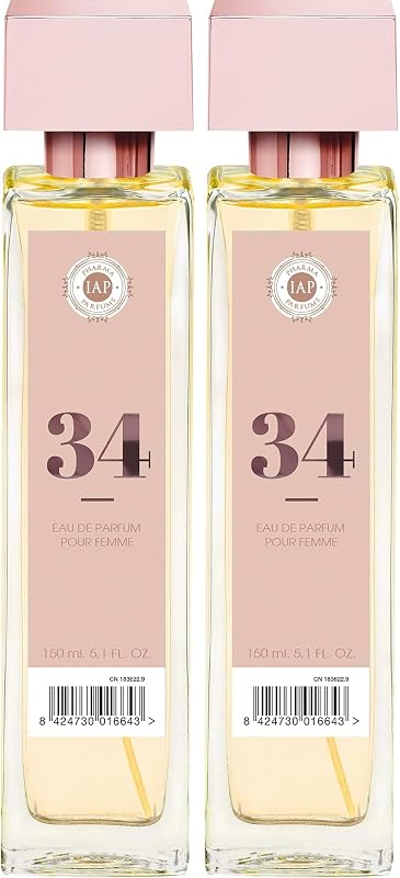 IAP Pharma Parfums Nº 34 Women's Eau de Parfum Spray 150 ml (Pack of 2)