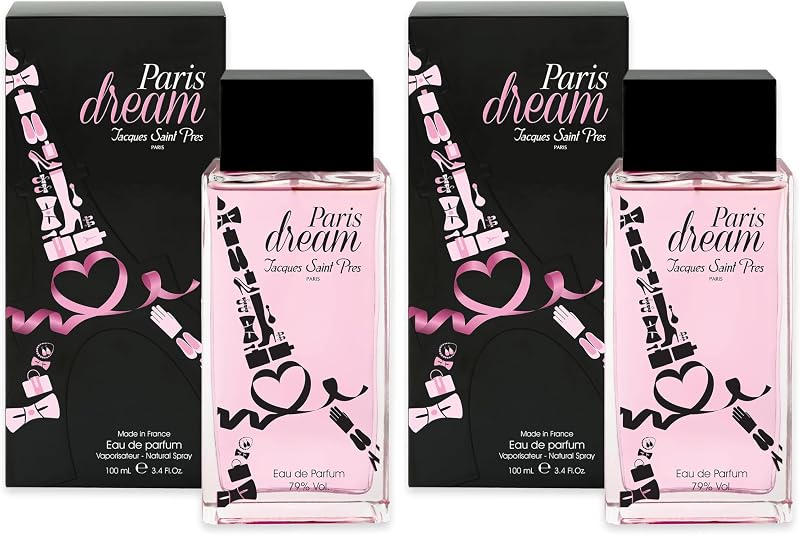 Jacques Saint Prés Paris Dream Eau de Parfum - Floral Fruity - Women's Perfume - Spray - Made in France - 100 