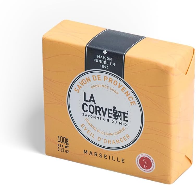 La Corvette, Sublime - Solid Soap Orange Blossom - 100g - Scented Hand and Body Soap