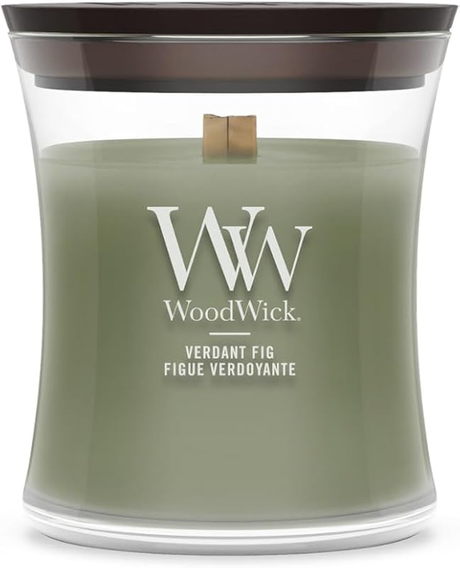 WoodWick Scented Candle | Mini Hourglass Candle | Verdant Fig | Perfect Gifts For Women